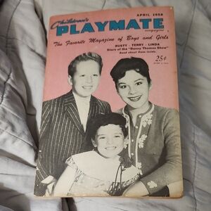 VINTAGE CHILDREN'S PLAYMATE MAGAZINE APRIL 1958